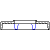 Schiedel GmbH - Chimney system QUADRO top plate 85x85 - Section dwg