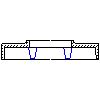 Schiedel GmbH - Chimney system QUADRO top plate 85x85 - Cross-section dwg