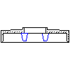 Schiedel GmbH - Chimney system QUADRO top plate 79x79 - Section dwg