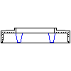 Schiedel GmbH - Chimney system QUADRO top plate 75x75 - Section dwg