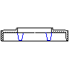 Schiedel GmbH - Chimney system QUADRO top plate 88x88 - Cross-section dwg