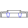 Schiedel GmbH - Chimney system QUADRO top plate 64x64 - Section dwg