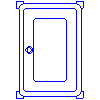 Schiedel GmbH - Chimney system QUADRO door - Plan view dwg