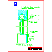 Styropol  - Warming window blind, vertical section - Warming window blind, vertical section dwg