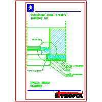 Styropol  - Warming windows, vertical section - Warming of the window, horizontal section (2) dwg