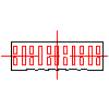 Zakład Ceramiki Budowlanej Hadykówka - Modular brick ZMS 30x10x20 (DZ-188) - Front view dwg