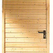 Novoferm Polska Sp. z o.o. - Side doors Novoferm E - With the profiling horizontal wood