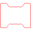 Bruk-Bet Sp. z o.o. - Kostka brukowa BEHATON bez fazy 20x16,5 cm - widok z góry dwg