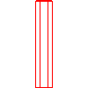 Bruk-Bet Sp. z o.o. - Palisade Meander 100 diameter 20cm - Side view dwg