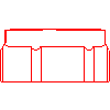 Bruk-Bet Sp. z o.o. - Paving ATHENS 12x12 cm - Side view dwg