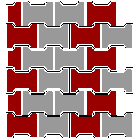 Bruk-Bet Sp. z o.o. - Paving thickness of 10 cm BEHATON without phase - Left edge dwg