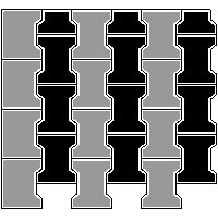 Bruk-Bet Sp. z o.o. - Paving thickness of 10 cm BEHATON without phase - Top left corner dwg