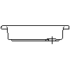 Sanitec Koło Sp. z o.o. - Shower tray ATOL 80 - Side view dwg