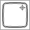 Sanitec Koło Sp. z o.o. - Square shower tray ATOL 80 - Plan view dwg