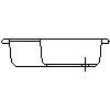 Sanitec Koło Sp. z o.o. - Shower tray Deep 90 - Side view dwg