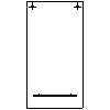 Sanitec Koło Sp. z o.o. - Side cabinet, upper, cherry - Front view dwg