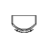 Sanitec Koło Sp. z o.o. - Side cabinet, upper, cherry - Plan view dwg