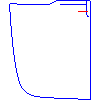 Sanitec Koło Sp. z o.o. - Pedestal wash basin 50, 55 - Side view dwg