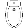 Sanitec Koło Sp. z o.o. - Bidet hole - Plan view dwg