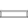 Sanitec Koło Sp. z o.o. - Szafka wisząca podumywalkowa środkowa 120 cm - widok z przodu dwg