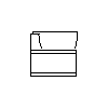 Sanitec Koło Sp. z o.o. - Wall cabinet washbasin left 120 cm - Side view dwg