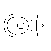 Sanitec Koło Sp. z o.o. - The compact 6l, standing - Plan view dwg