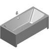 Sanitec Koło Sp. z o.o. - Rectangular bathtub Team 170x80cm - Model 3ds