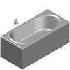 Sanitec Koło Sp. z o.o. - Rectangular bathtub Gamma 150x70cm - Model 3ds