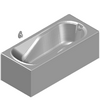 Sanitec Koło Sp. z o.o. - Rectangular bathtub Comfort 170x75cm - Model 3ds