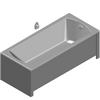 Sanitec Koło Sp. z o.o. - Rectangular bathtub Perfect 170x75cm - Model 3ds