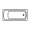 Sanitec Koło Sp. z o.o. - Wanna prostokątna Perfect 180x80cm - widok z góry dwg