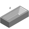 Sanitec Koło Sp. z o.o. - Rectangular bathtub Clarissa 180x80cm - Model 3ds