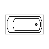 Sanitec Koło Sp. z o.o. - Rectangular bathtub Perfect 140x70cm - Plan view dwg