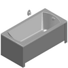 Sanitec Koło Sp. z o.o. - Rectangular bathtub Perfect 140x70cm - Model 3ds