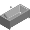 Sanitec Koło Sp. z o.o. - Rectangular bathtub Primo 150x70cm - Model 3ds