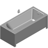 Sanitec Koło Sp. z o.o. - Rectangular bathtub Primo 160x70cm - Model 3ds