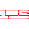 Bruk-Bet Sp. z o.o. - CELTIC Narożnik 33,5x16,5x10 cm - widok z przodu dwg