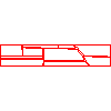 Bruk-Bet Sp. z o.o. - CELTIC Płyta 50x10x3 cm - widok z przodu dwg