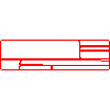 Bruk-Bet Sp. z o.o. - CELTIC plate 37,5x10x3 cm - Front view dwg