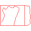 Bruk-Bet Sp. z o.o. - CONTINENTAL Narożnik 12x10x12 cm - widok z przodu dwg