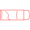 Bruk-Bet Sp. z o.o. - CONTINENTAL Narożnik 12x5x12 cm - widok z przodu dwg