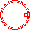 Bruk-Bet Sp. z o.o. - Circle bottom DF 1200/500/310-S - Plan view dwg