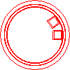 Bruk-Bet Sp. z o.o. - Circle indirect KU 1000/750-S - Plan view dwg