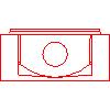 Bruk-Bet Sp. z o.o. - Basis DUK 1000/640/460 - Front view dwg