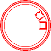 Bruk-Bet Sp. z o.o. - Circle indirect KF 1000/1000-S - Plan view dwg