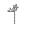 FERRO S.A. - Shower mixer Wall BTP7 - 3ds 3ds