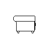 MOR - Meble Stylowe - Armchair - Side view dwg