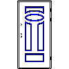 POL-SKONE Sp. z o.o. - Security entrance door C-30 MODEL 1 - View dwg