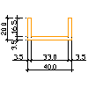 Modern Gypsum Sp. z o.o.  - Module gypsum C-40 - View dwg