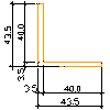 Modern Gypsum Sp. z o.o.  - Module plaster L-43 - View dwg